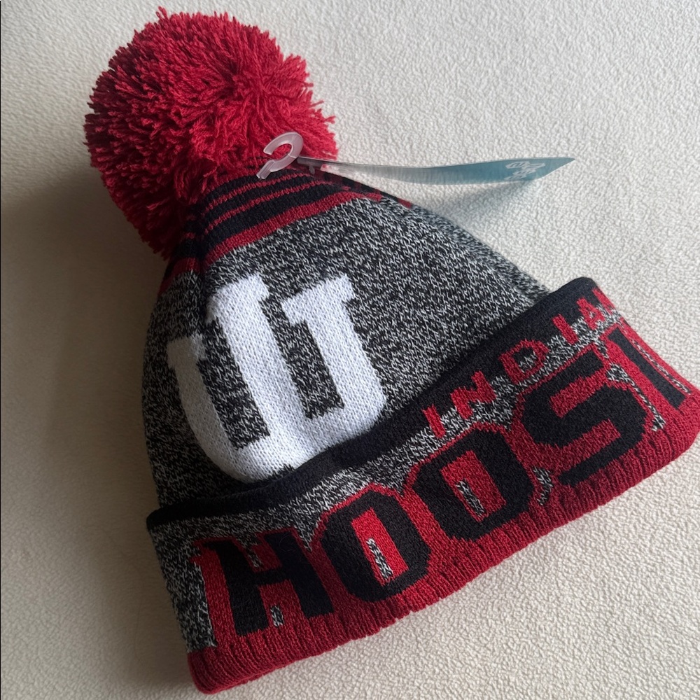 NWT Indiana Hoosiers Pom Beanie / toboggan